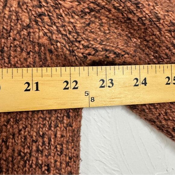 Abercrombie & Fitch Orange Crew Neck Sweater Mens L Casual Preppy Pullover - Picture 9 of 10